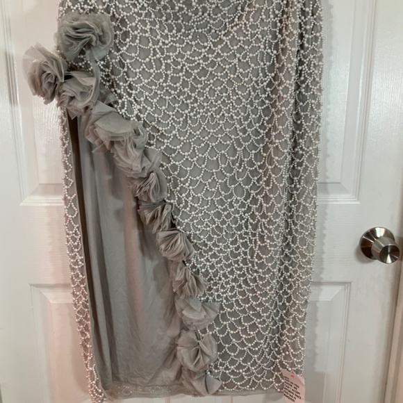 ASOS Luxe Pearl Embellished Skirt Size… - Picture 3 of 10